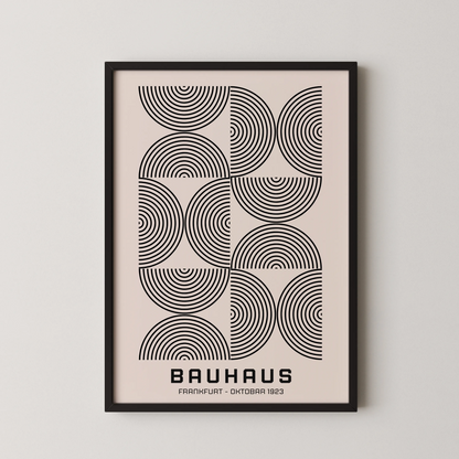 Bauhaus, Geometric Shape, Black & White, Modern Architect, Clean Wall Art
