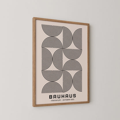 Bauhaus, Geometric Shape, Black & White, Modern Architect, Clean Wall Art
