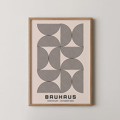Bauhaus, Geometric Shape, Black & White, Modern Architect, Clean Wall Art