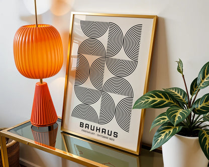 Bauhaus, Geometric Shape, Black & White, Modern Architect, Clean Wall Art