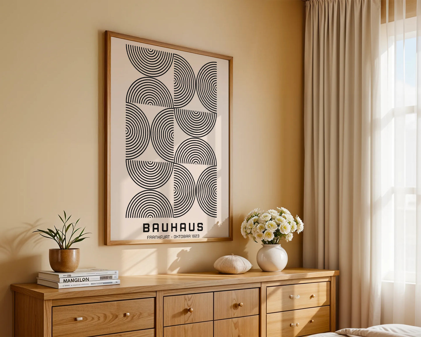 Bauhaus, Geometric Shape, Black & White, Modern Architect, Clean Wall Art