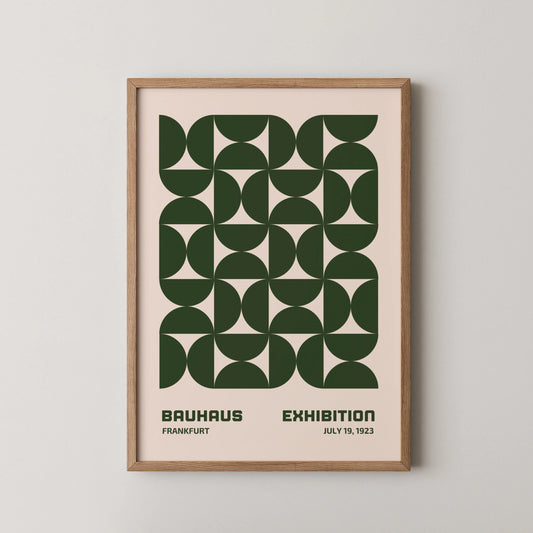 Bauhaus Geometric Shape Print, Modern Architect, Clean Design Wall Art