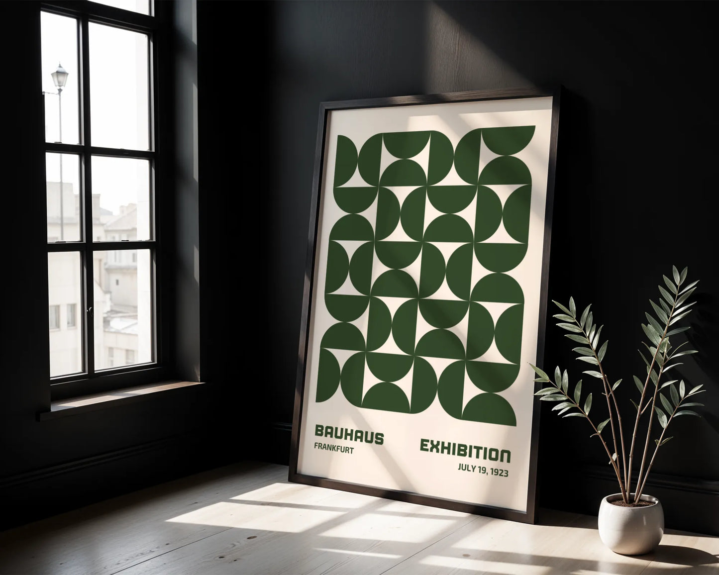 Bauhaus Geometric Shape Print, Modern Architect, Clean Design Wall Art