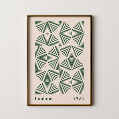 Bauhaus, Geometric V, Modern Architect, Clean Design Wall Art