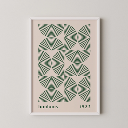 Bauhaus, Geometric V, Modern Architect, Clean Design Wall Art