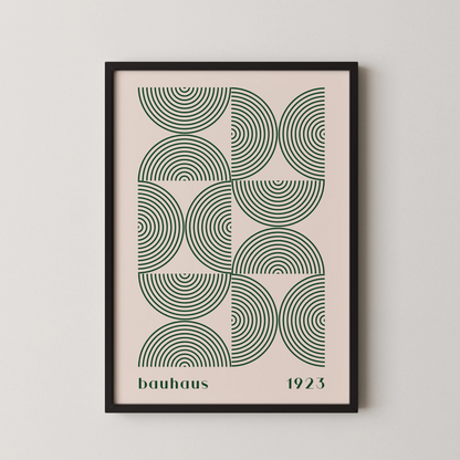 Bauhaus, Geometric V, Modern Architect, Clean Design Wall Art