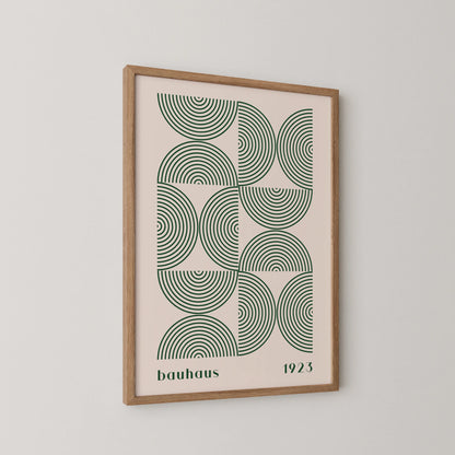 Bauhaus, Geometric V, Modern Architect, Clean Design Wall Art