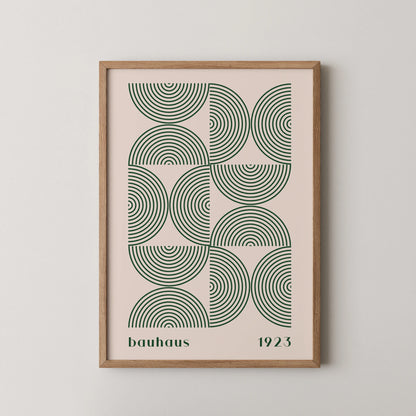 Bauhaus, Geometric V, Modern Architect, Clean Design Wall Art