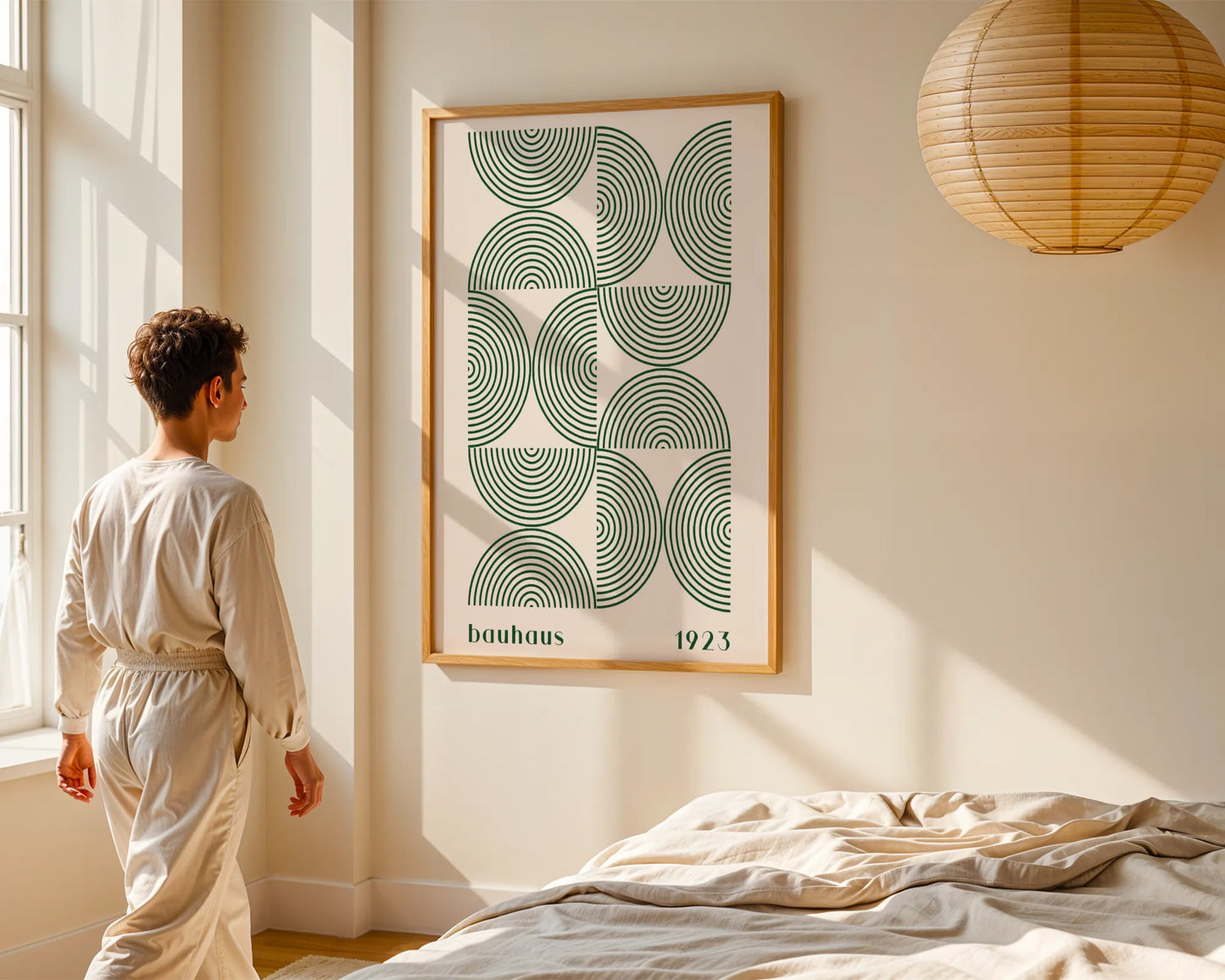 Bauhaus, Geometric V, Modern Architect, Clean Design Wall Art