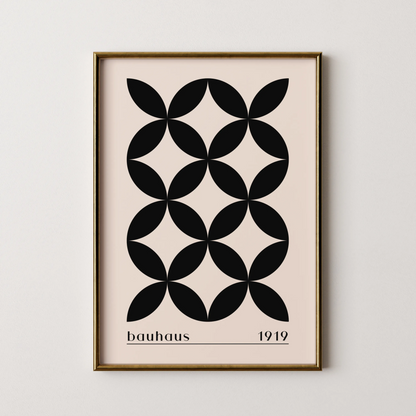 Bauhaus II, Geometric Print, Modern Architect, Clean Design Wall Art
