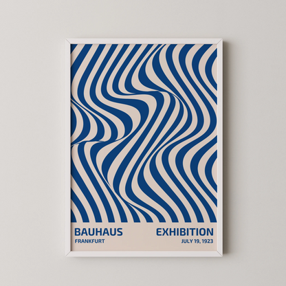 Bauhaus Print, Geometric Lines, Bold Abstract, Clean Wall Art