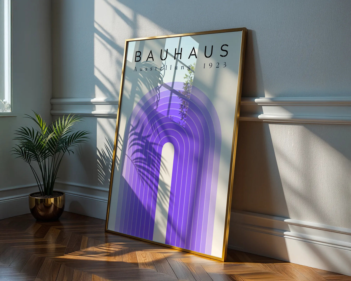 Bauhaus Print, Geometric Lines, Clean Wall Art