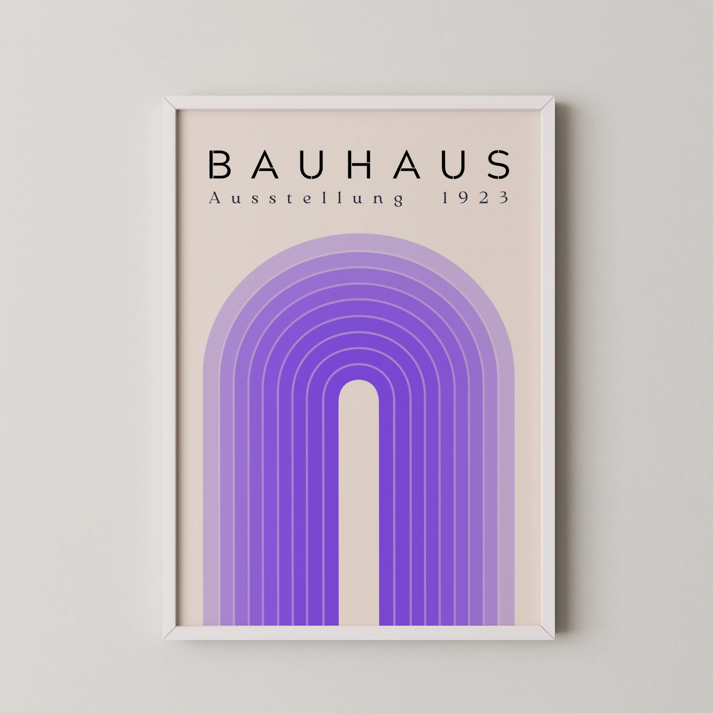 Bauhaus Print, Geometric Lines, Clean Wall Art