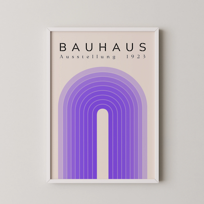 Bauhaus Print, Geometric Lines, Clean Wall Art