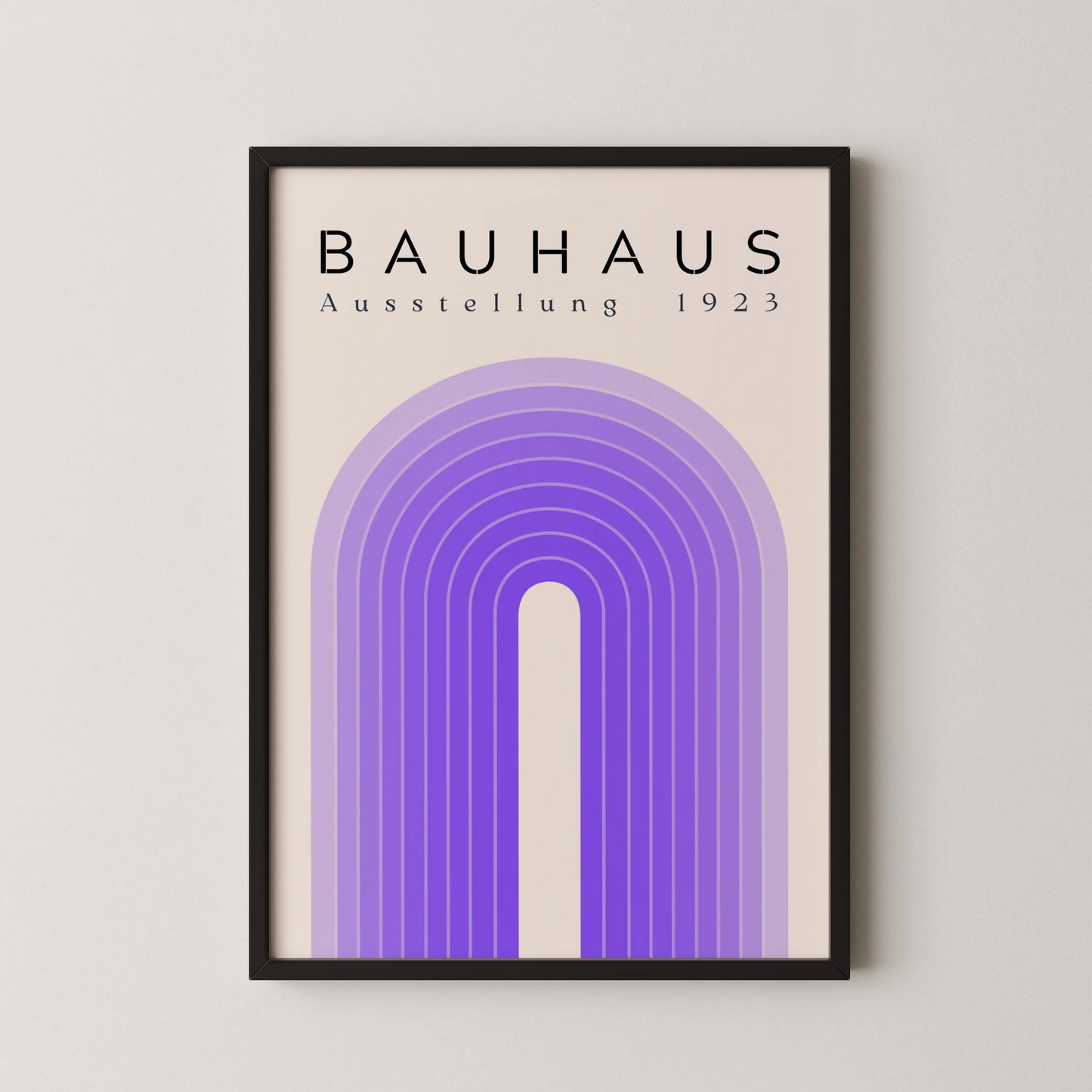 Bauhaus Print, Geometric Lines, Clean Wall Art
