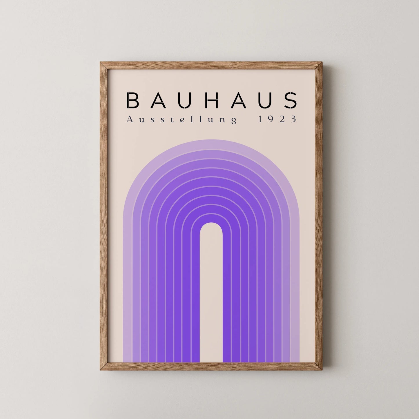 Bauhaus Print, Geometric Lines, Clean Wall Art