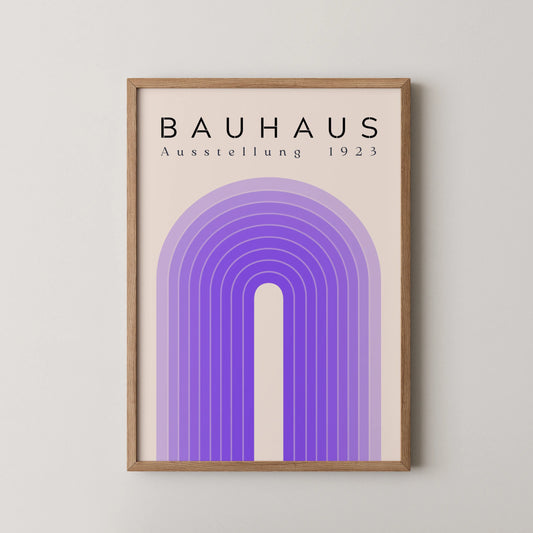 Bauhaus Print, Geometric Lines, Clean Wall Art