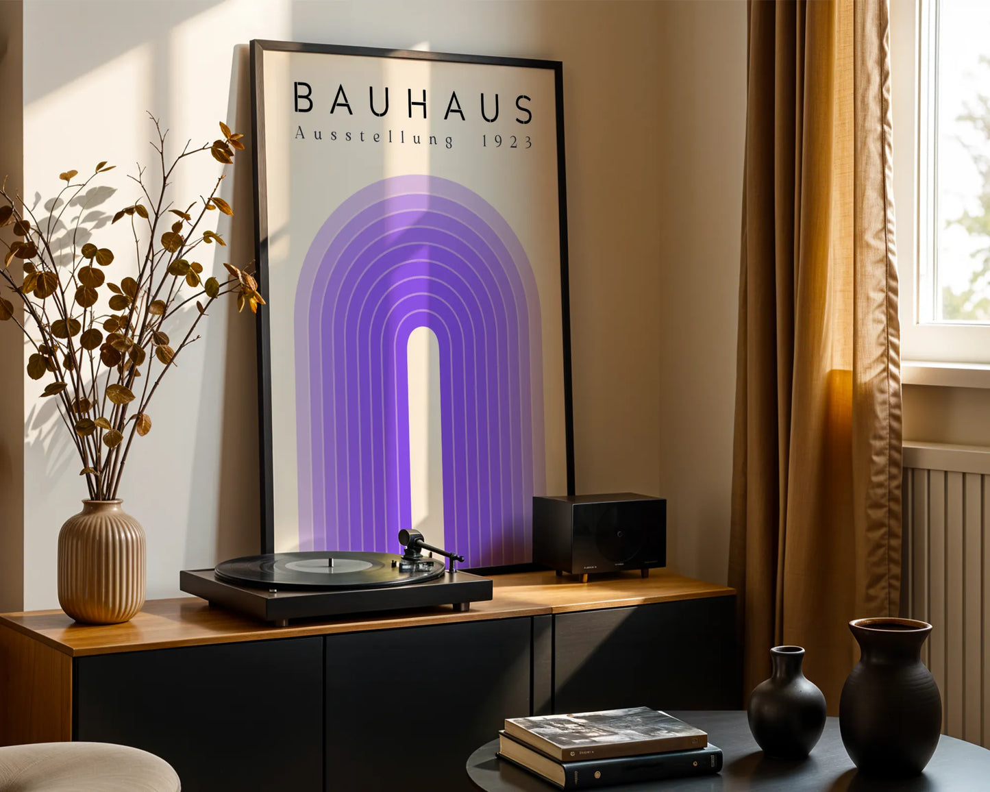 Bauhaus Print, Geometric Lines, Clean Wall Art