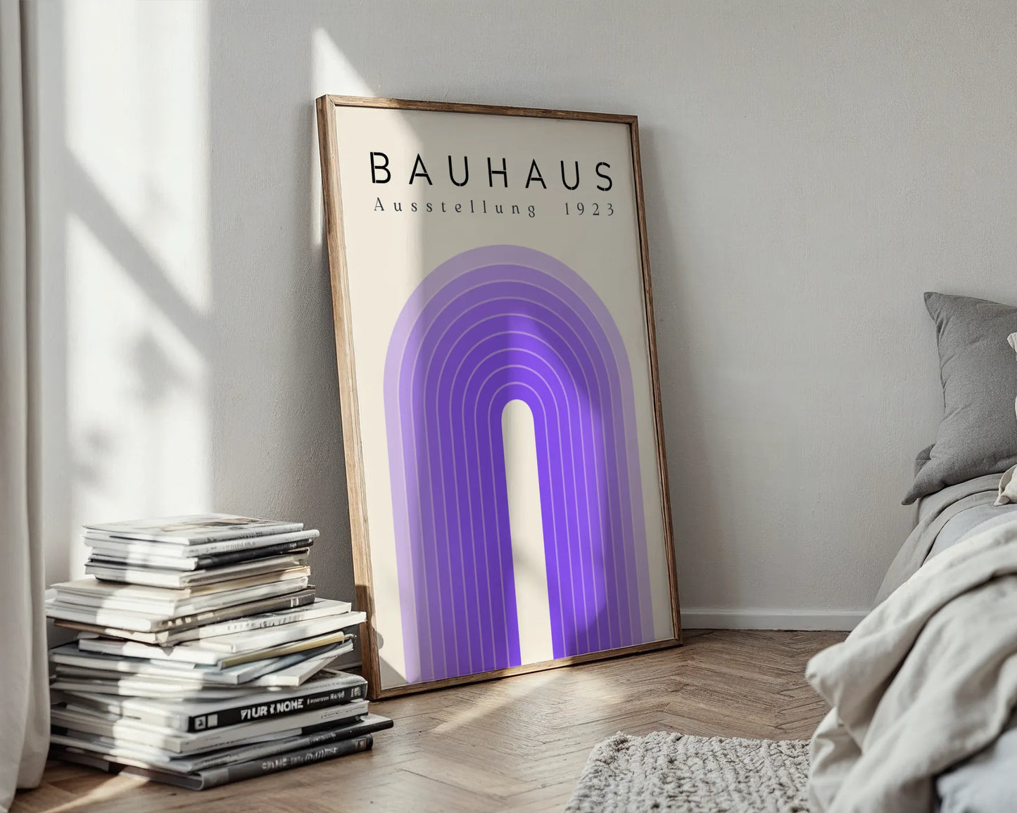 Bauhaus Print, Geometric Lines, Clean Wall Art