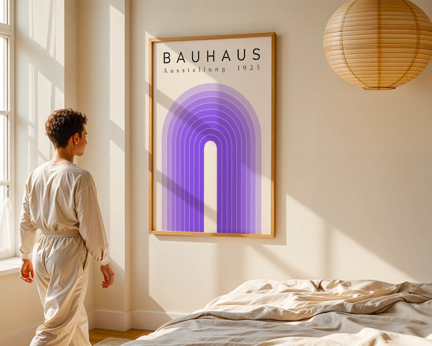 Bauhaus Print, Geometric Lines, Clean Wall Art