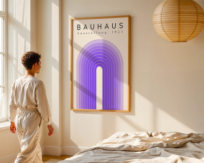 Bauhaus Print, Geometric Lines, Clean Wall Art
