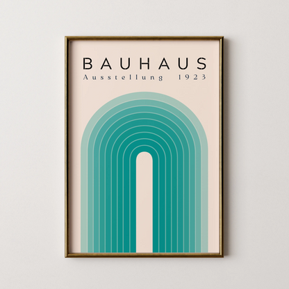 Bauhaus Print, Geometric Lines II, Bold Abstract, Clean Wall Art