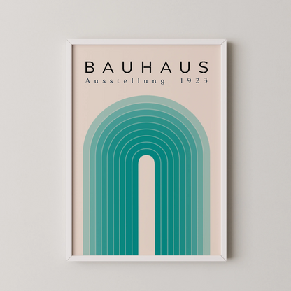 Bauhaus Print, Geometric Lines II, Bold Abstract, Clean Wall Art