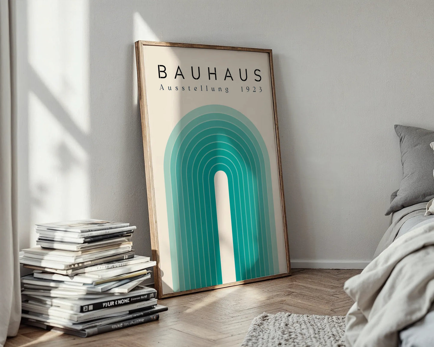Bauhaus Print, Geometric Lines II, Bold Abstract, Clean Wall Art