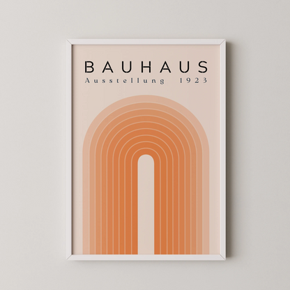 Bauhaus Print, Geometric Lines I, Bold Abstract, Clean Wall Art