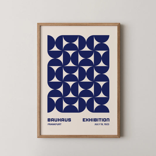 Bauhaus Print, Geometric Shape, Black & White, Modern Architect, Clean Wall Art