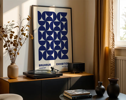 Bauhaus Print, Geometric Shape, Black & White, Modern Architect, Clean Wall Art