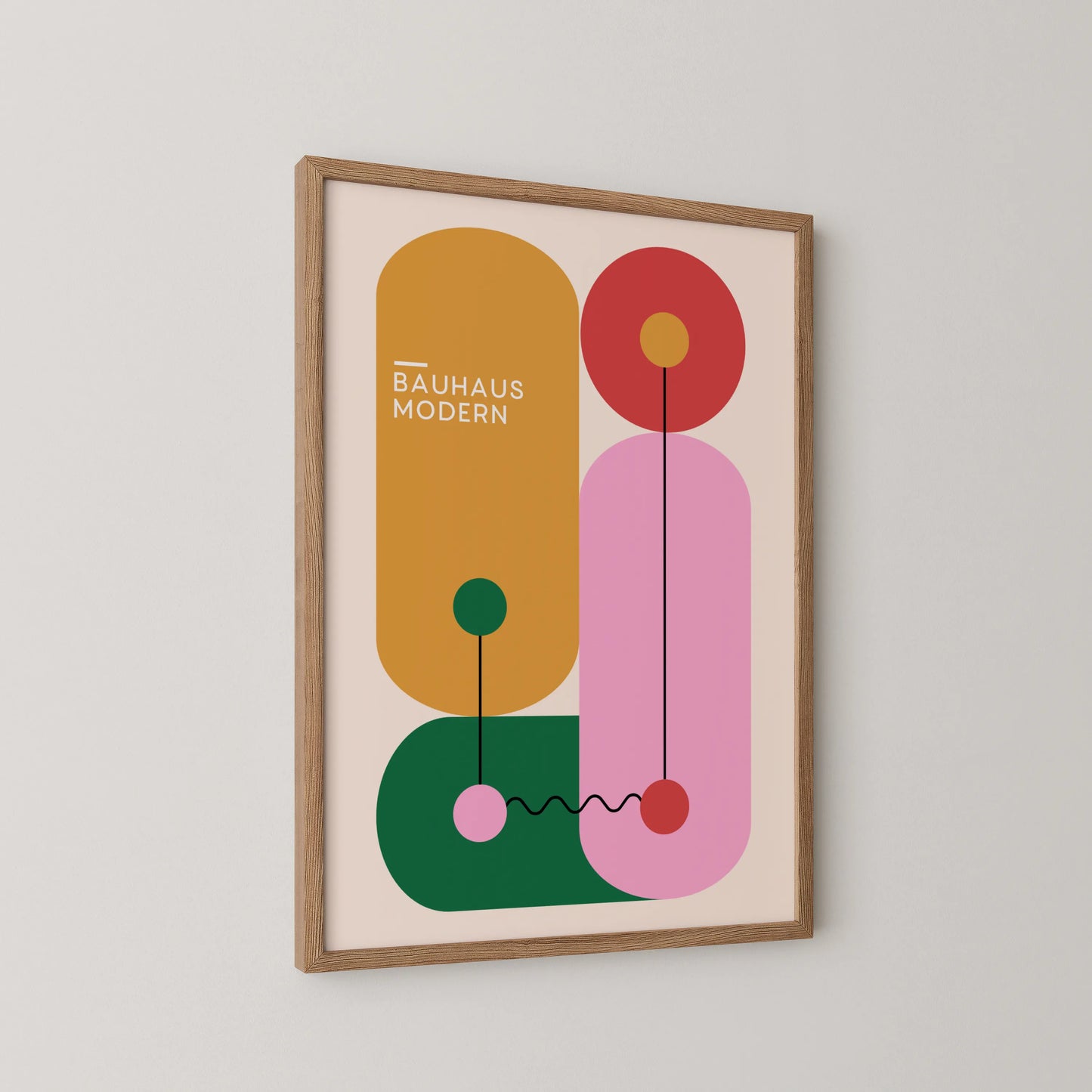 Bauhaus Print, Geometric Shape, Bold Abstract, Modern Architect, Clean Wall Art