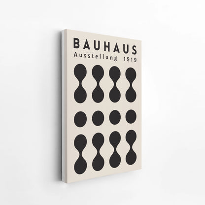 Bauhaus Print, Geometric Shapes, Black & White, Clean Wall Art