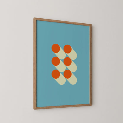 Bauhaus Print, Geometric Shapes, Modern Architect, Clean Design Wall Art