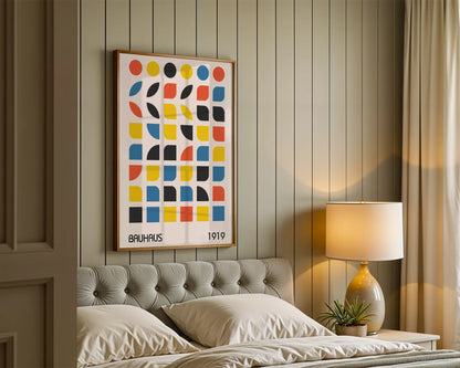 Bauhaus Prints I, Geometric Shapes, Modern Architect, Clean Design Wall Art