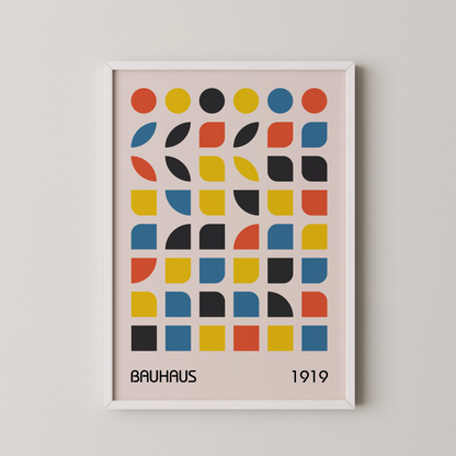 Bauhaus Prints I, Geometric Shapes, Modern Architect, Clean Design Wall Art