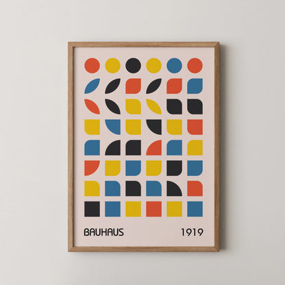 Bauhaus Prints I, Geometric Shapes, Modern Architect, Clean Design Wall Art