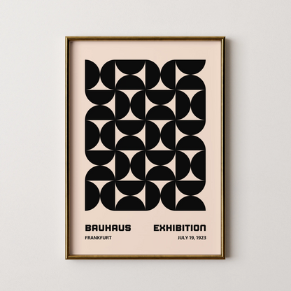 Bauhaus Shapes, Modern Geometric Print, Clean Wall Art