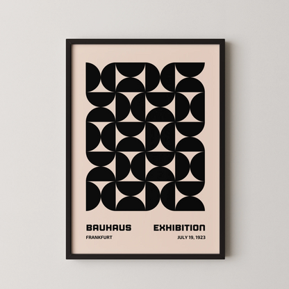 Bauhaus Shapes, Modern Geometric Print, Clean Wall Art