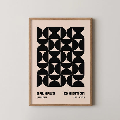 Bauhaus Shapes, Modern Geometric Print, Clean Wall Art