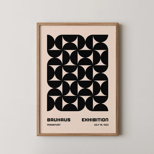 Bauhaus Shapes, Modern Geometric Print, Clean Wall Art