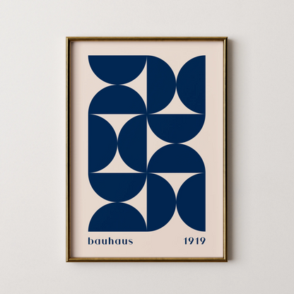 Bauhaus V, Geometric Print, Modern Architect, Clean Design Wall Art