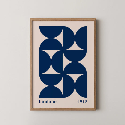 Bauhaus V, Geometric Print, Modern Architect, Clean Design Wall Art