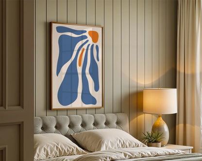 Boheme Flower I, Mid Century Modern, Wall Painting