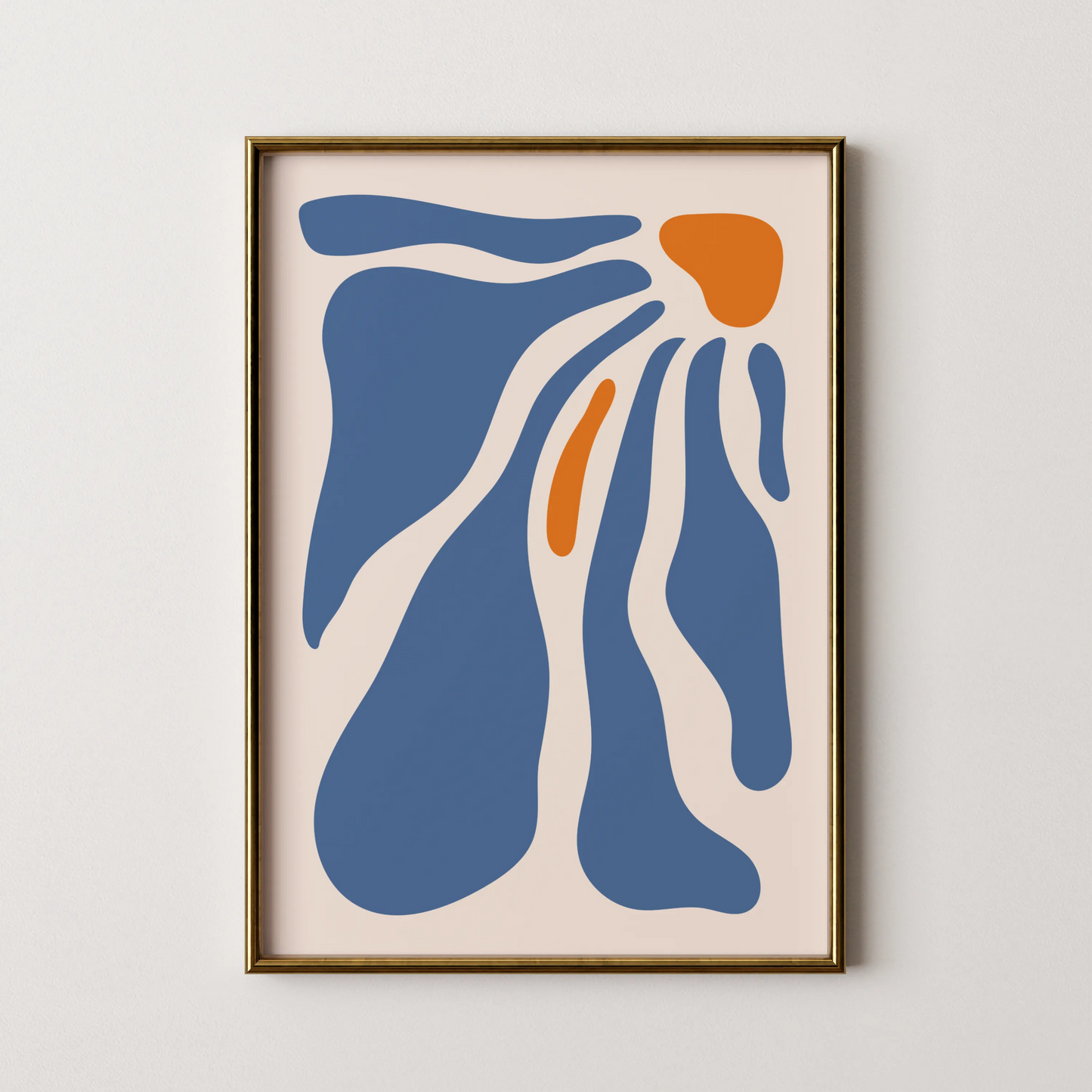 Boheme Flower I, Mid Century Modern, Wall Painting