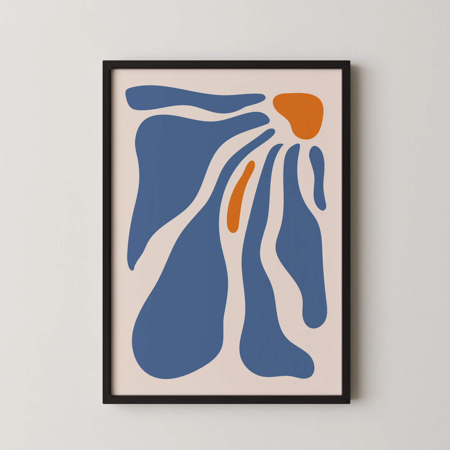 Boheme Flower I, Mid Century Modern, Wall Painting