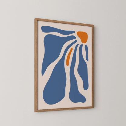 Boheme Flower I, Mid Century Modern, Wall Painting