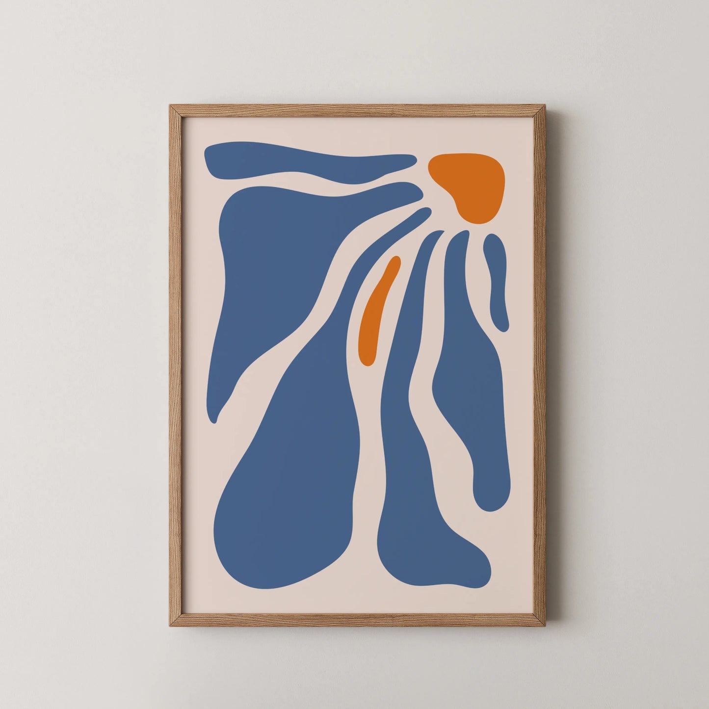 Boheme Flower I, Mid Century Modern, Wall Painting