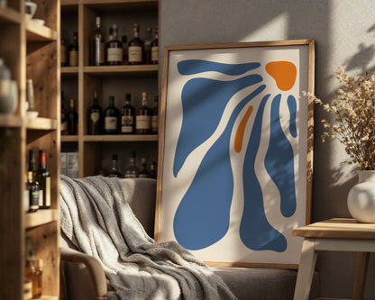 Boheme Flower I, Mid Century Modern, Wall Painting