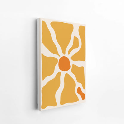 Boheme Flower, Mid Century Modern, Wall Painting